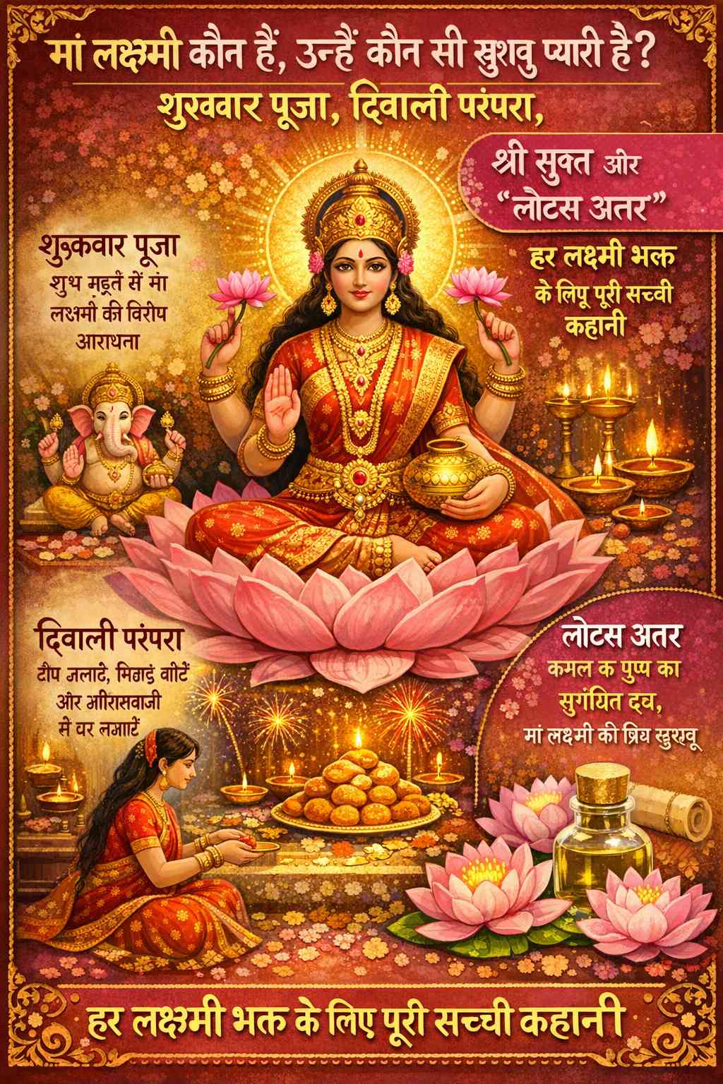 Maa Lakshmi Puja: Bhakti, Vaibhav Aur Khushboo Ka Rahasya
