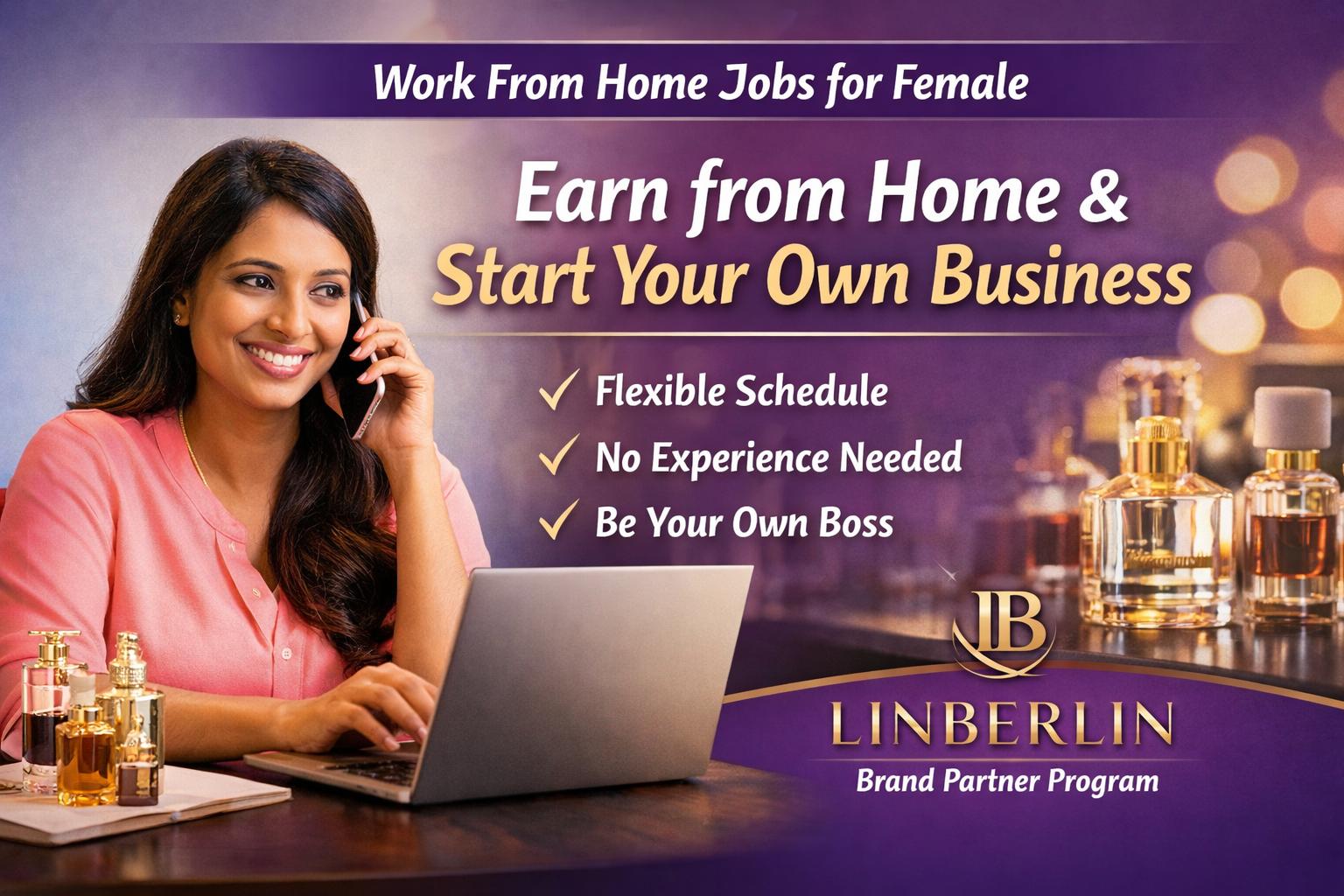 Work From Home Jobs For Female | Earn With LinBerlin