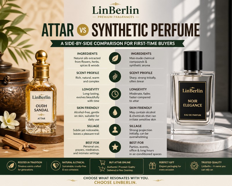 Attar Vs Synthetic Perfume: Complete Buyer Guide