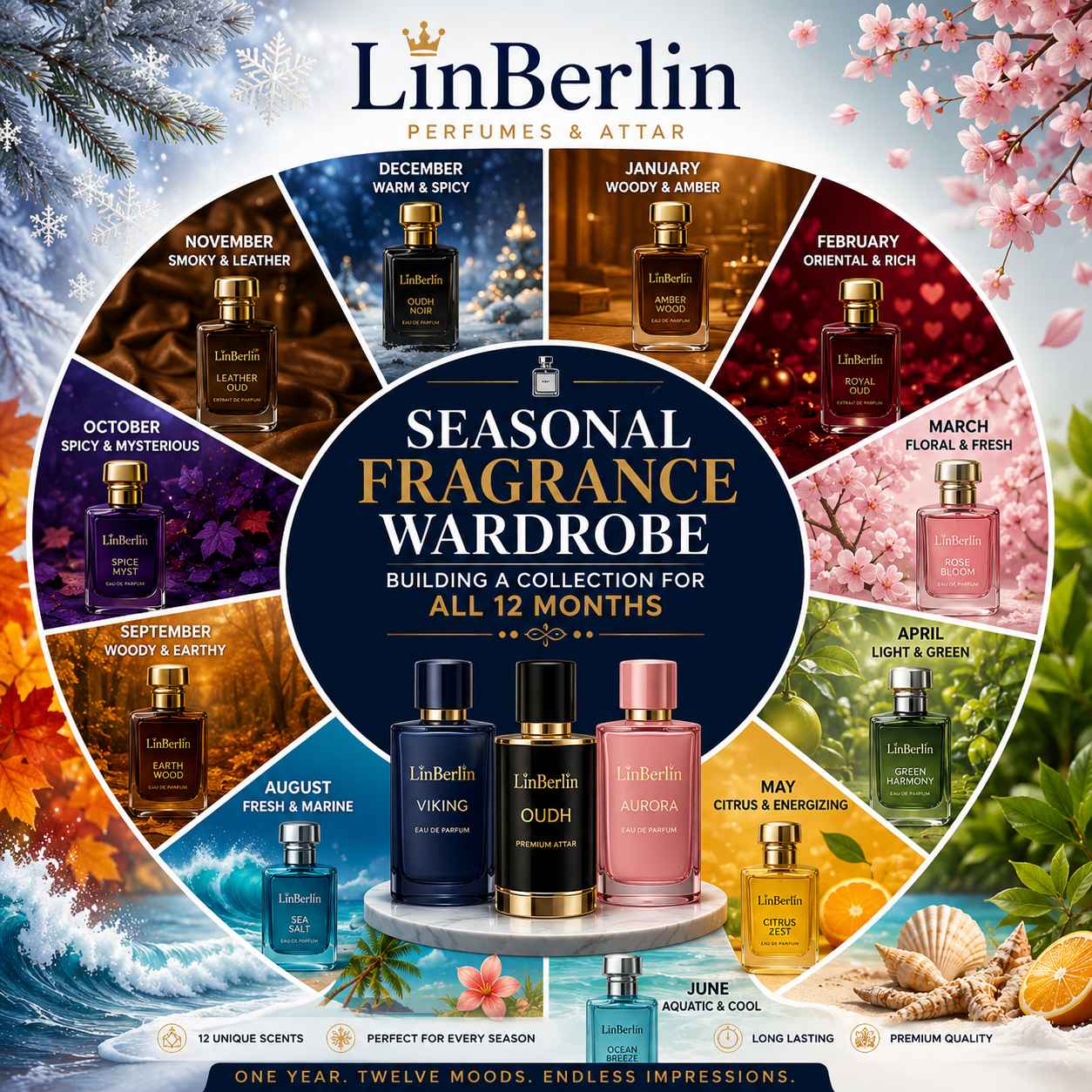 Seasonal Fragrance Wardrobe For All 12 Months | LinBerlin