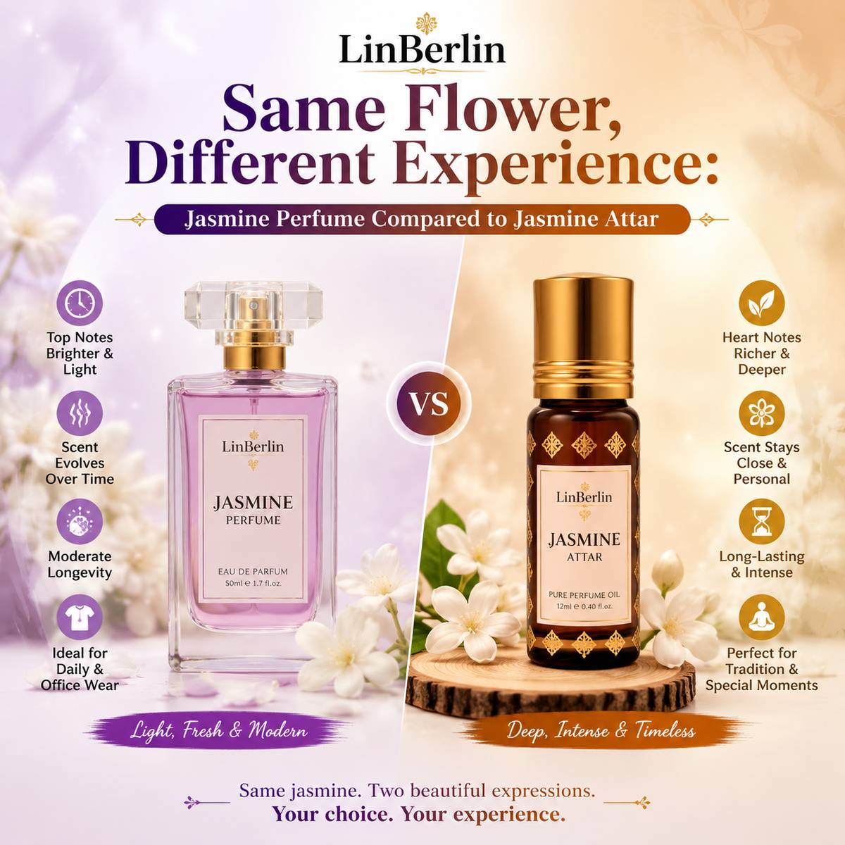 Jasmine Perfume Vs Jasmine Attar – LinBerlin Guide