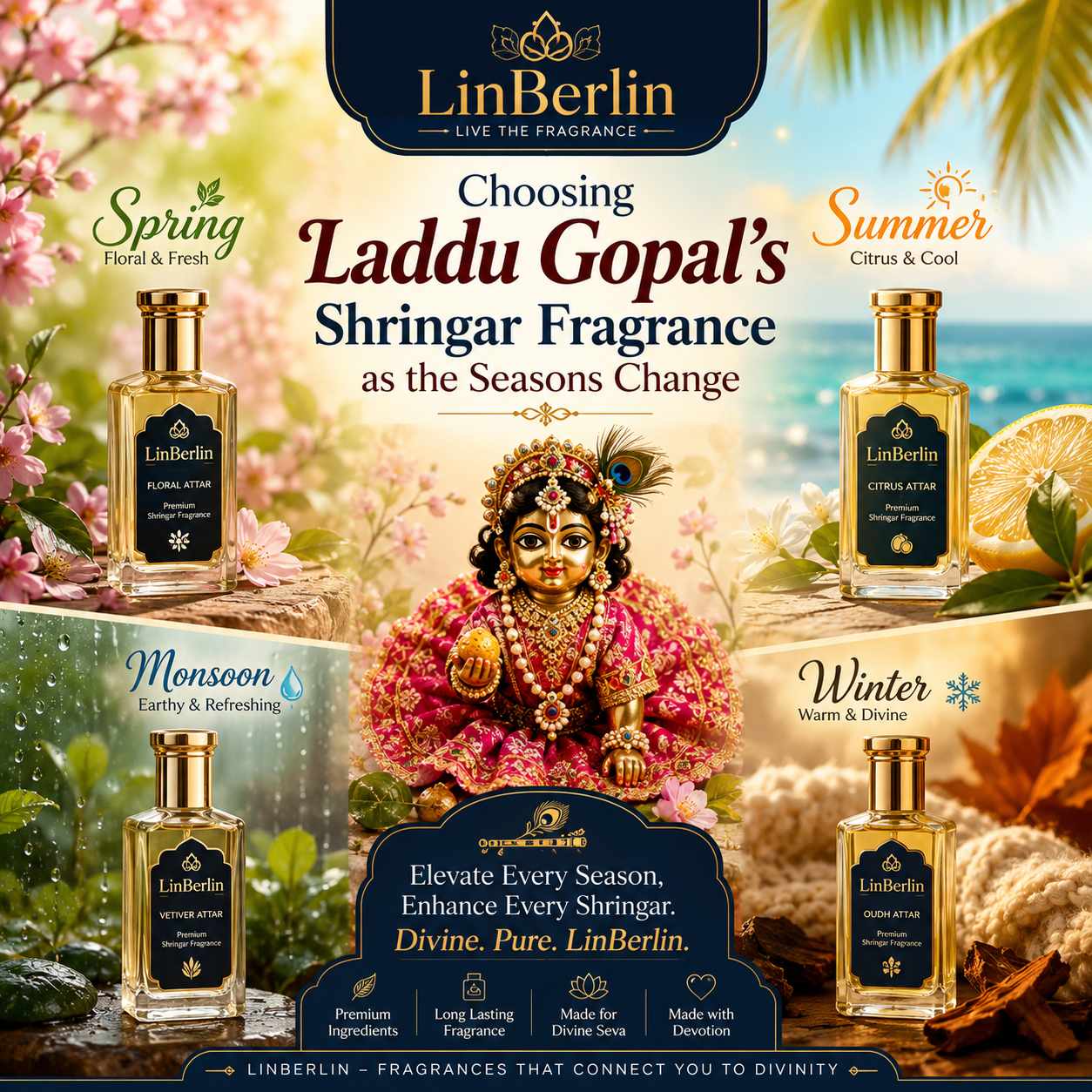 Best Fragrance For Laddu Gopal Shringar In Every Season
