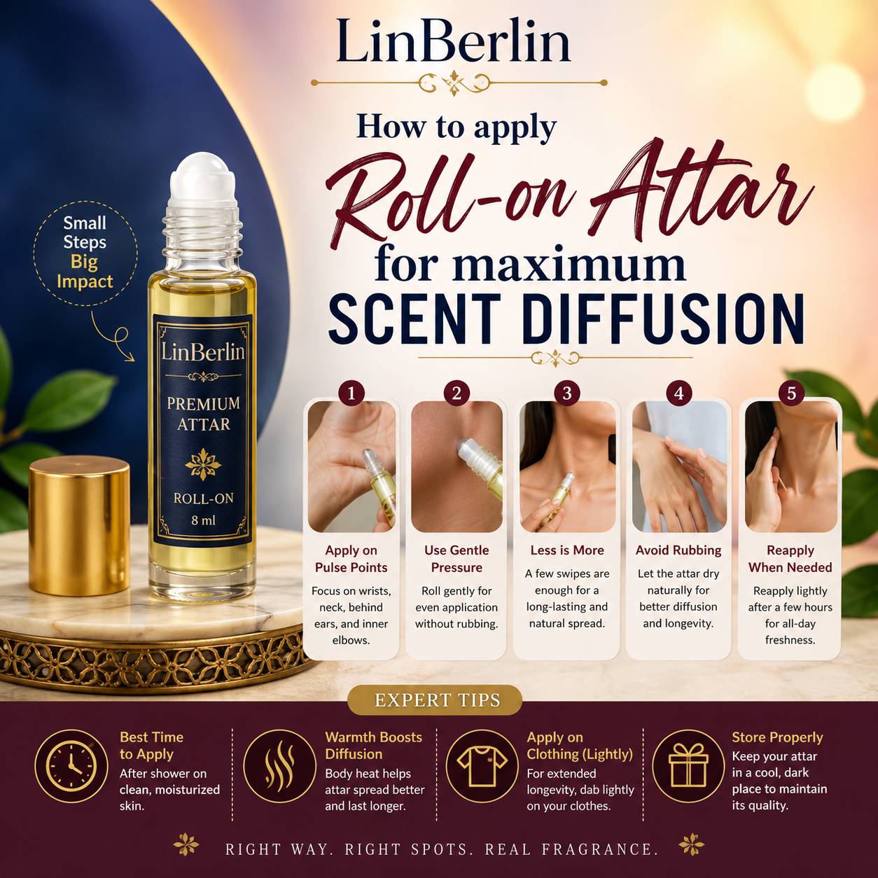 Roll-On Attar Application Tips For Long-Lasting Fragrance