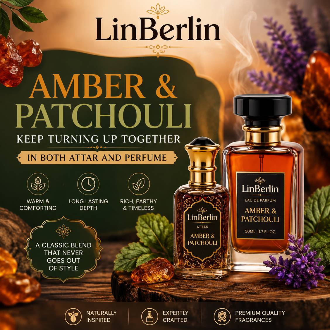 Amber And Patchouli: A Timeless Attar & Perfume Pairing