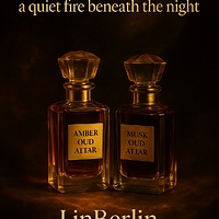 Amber folds into musk, a quiet fire beneath the night
