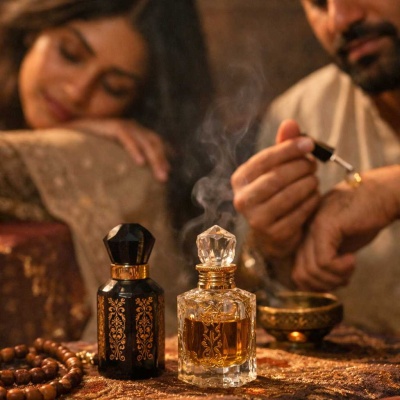 Musk oud and royal oud linger like memory on fabric