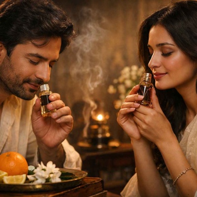 Citrus dances beside jasmine, bright and eternal