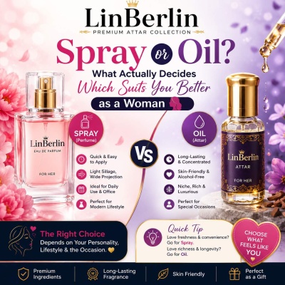 Spray or Oil? Best Fragrance Choice for Women | LinBerlin